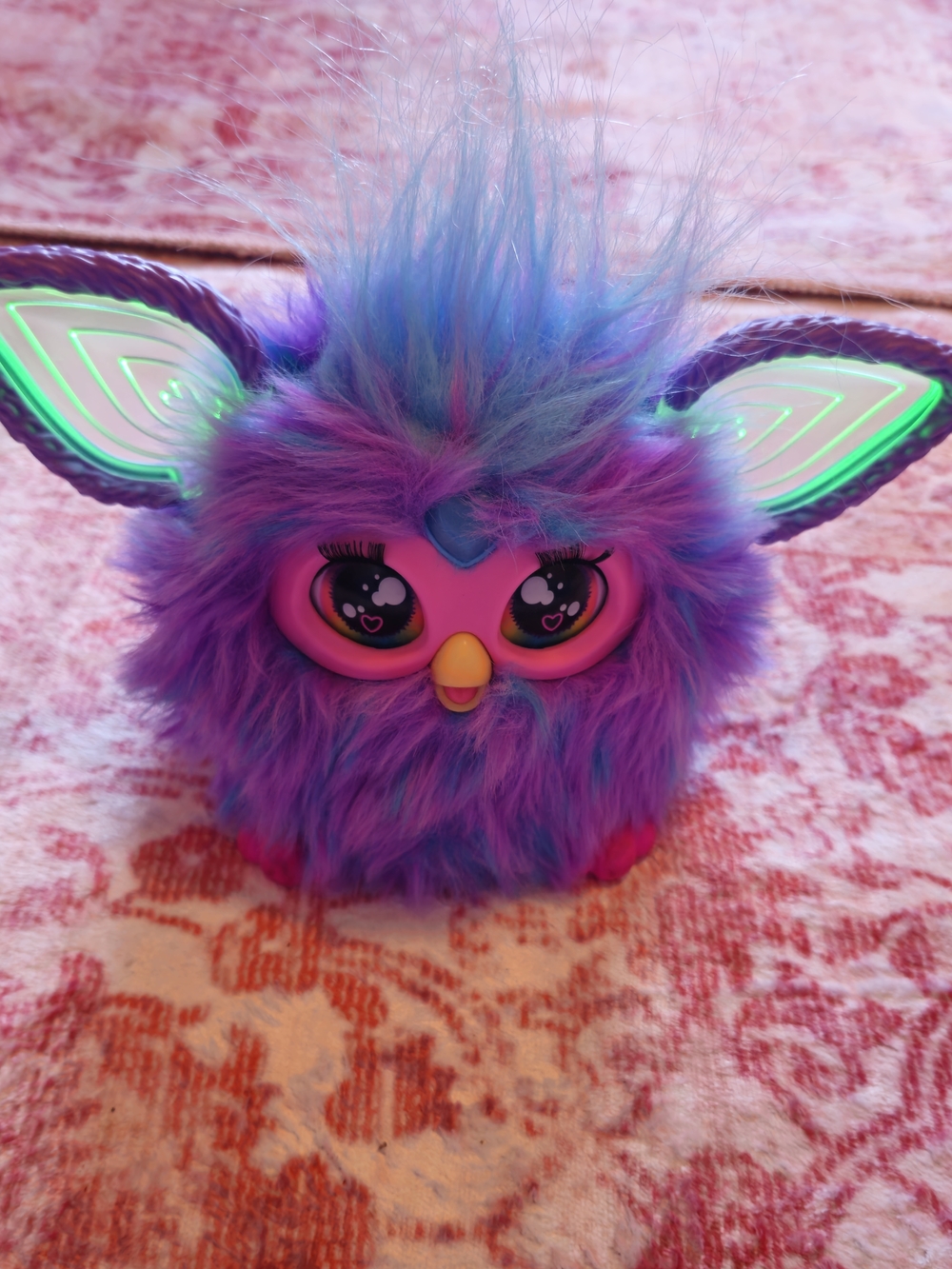 Plush Interactive Purple & Blue Fur Toy